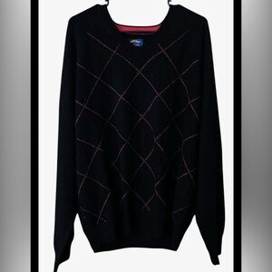 Callaway Men’s Golf Black 100% Cashmere Sweater